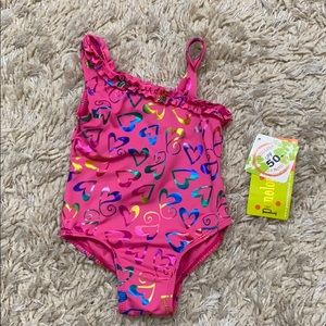 Baby girl one piece bathing suit